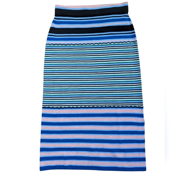 NWT MARNIxUNIQLO MERINO BLEND STRIPED KNITTED SKIRT SIZE XS - Picture 4 of 6